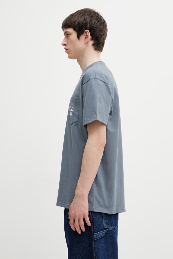 Carhartt WIP S/S Longhand Pocket T-Shirt cotton Men's I036204.3Q5XX blue SS26