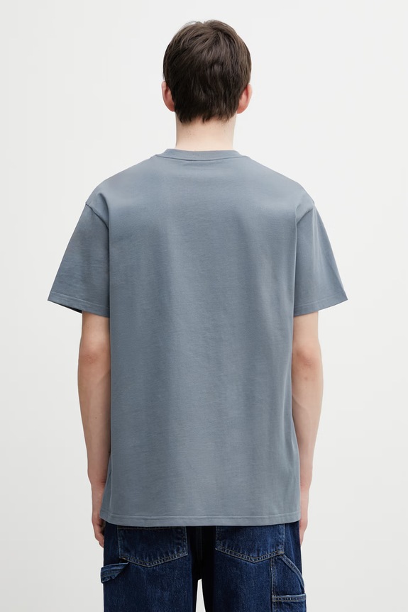 Clothing Carhartt WIP S/S Longhand Pocket T-Shirt cotton Men's I036204.3Q5XX blue