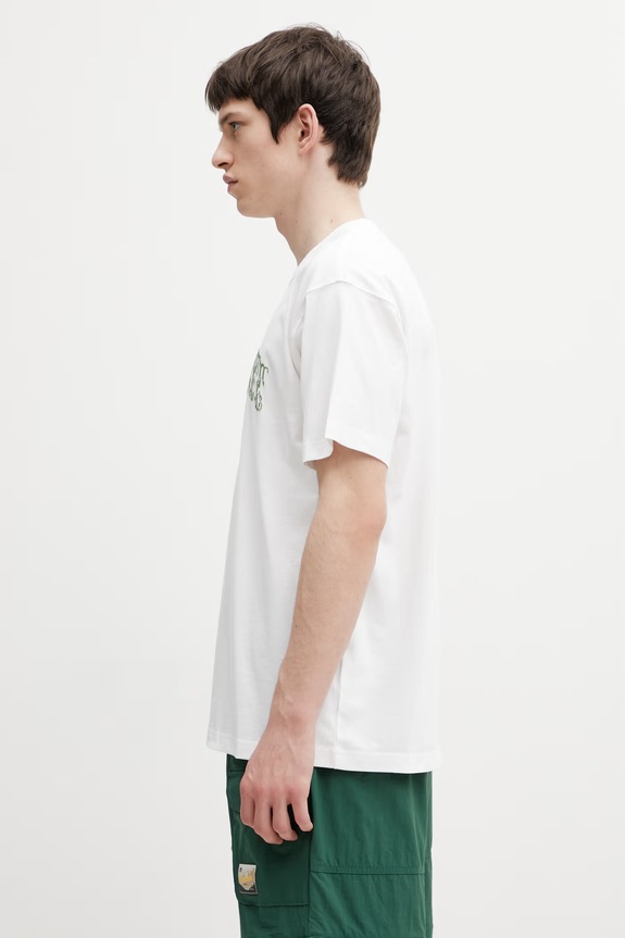 Carhartt WIP S/S Monogram T-Shirt t-shirt męski bawełniany I036212.02XX biały SS26