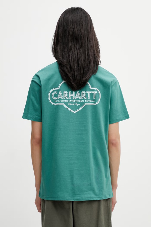 Carhartt WIP S/S Cloud Heart T-Shirt футболка бавовняна чоловіча зелений I036244.3ICXX