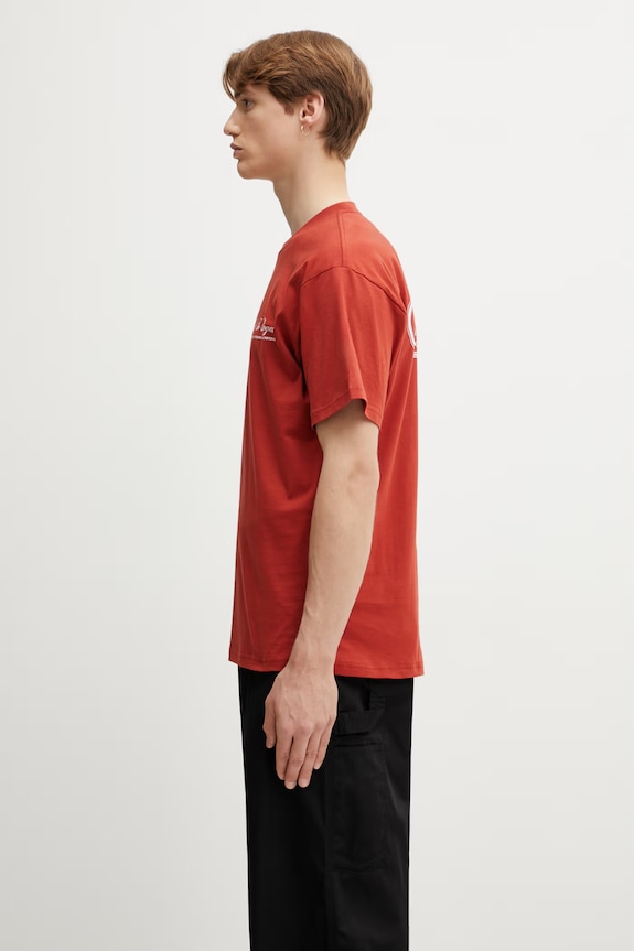 Carhartt WIP S/S Cloud Heart T-Shirt tricou de bumbac pentru bărbați I036244.3IXXX portocaliu SS26