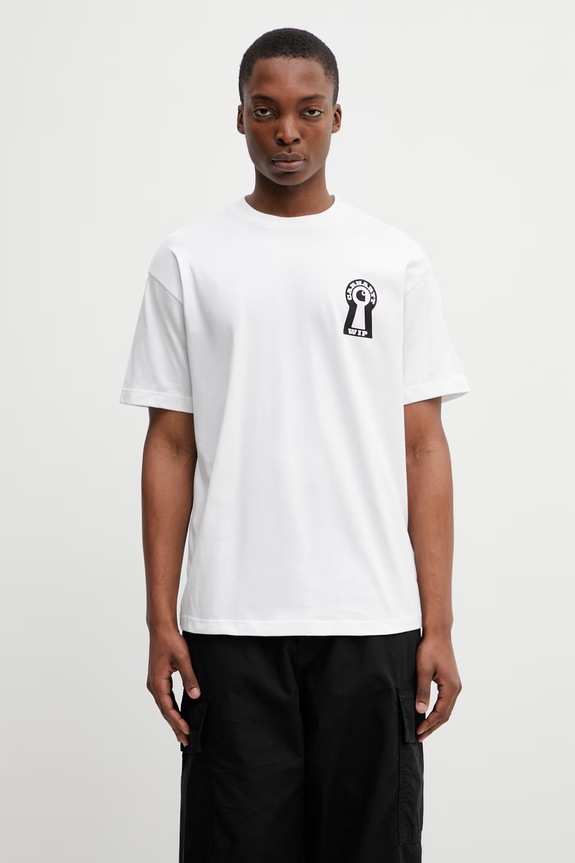 Одяг Carhartt WIP S/S Locked T-Shirt футболка бавовняна чоловіча I036230.02XX білий