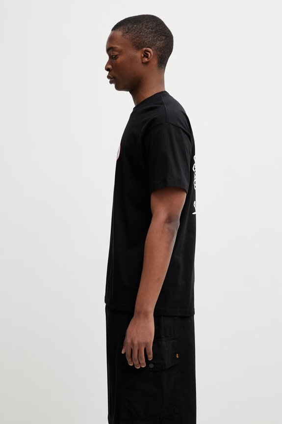 Carhartt WIP S/S Harlequin BBQ T-Shirt футболка из хлопка для мужчин I036245.89XX чёрный SS26