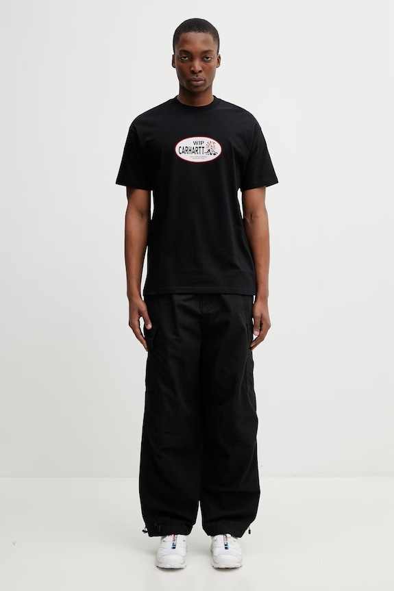 Carhartt WIP S/S Harlequin BBQ T-Shirt футболка из хлопка для мужчин I036245.89XX чёрный