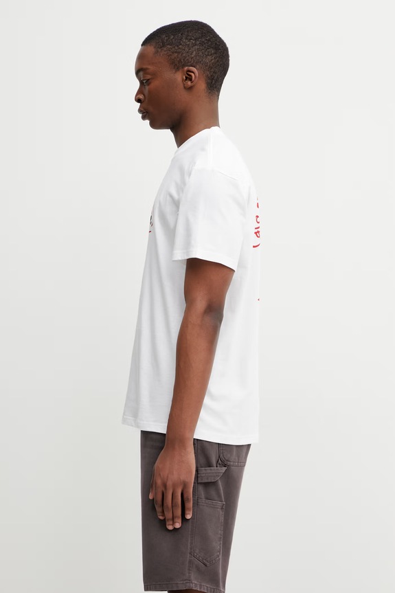 Carhartt WIP S/S Harlequin BBQ T-Shirt bavlnené pánske I036245.02XX biela SS26