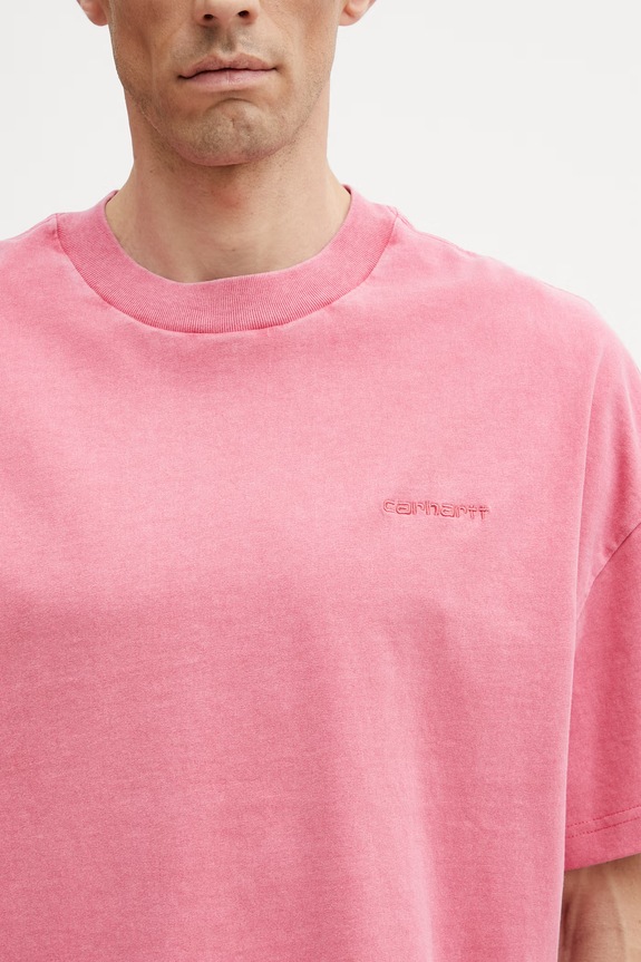 Carhartt WIP S/S Benton T-Shirt t-shirt βαμβακερό Ανδρικό ροζ I035590.3IJGD