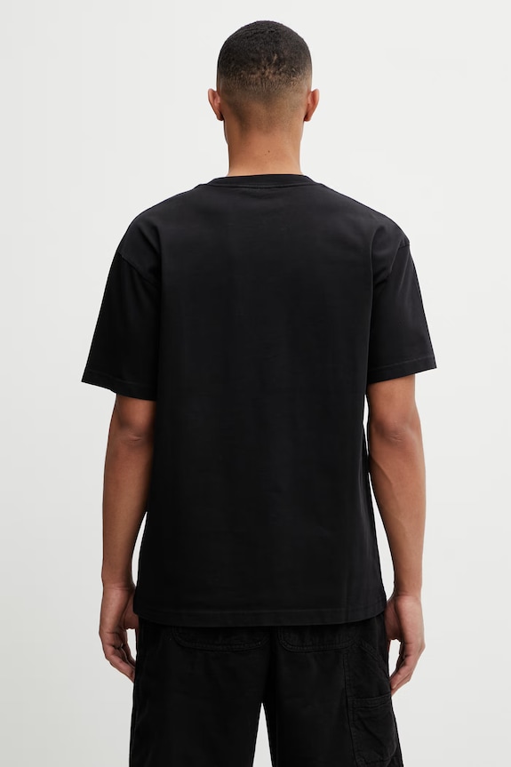 Odzież Carhartt WIP S/S WIP III T-Shirt bawełniany męski I036193.8960 czarny