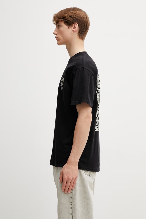 Carhartt WIP S/S Vestige T-Shirt in cotone da uomo I036220.8906 nero SS26