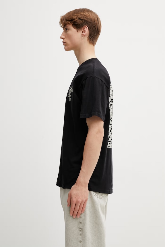 Carhartt WIP S/S Vestige T-Shirt in cotone da uomo I036220.8906 nero SS26