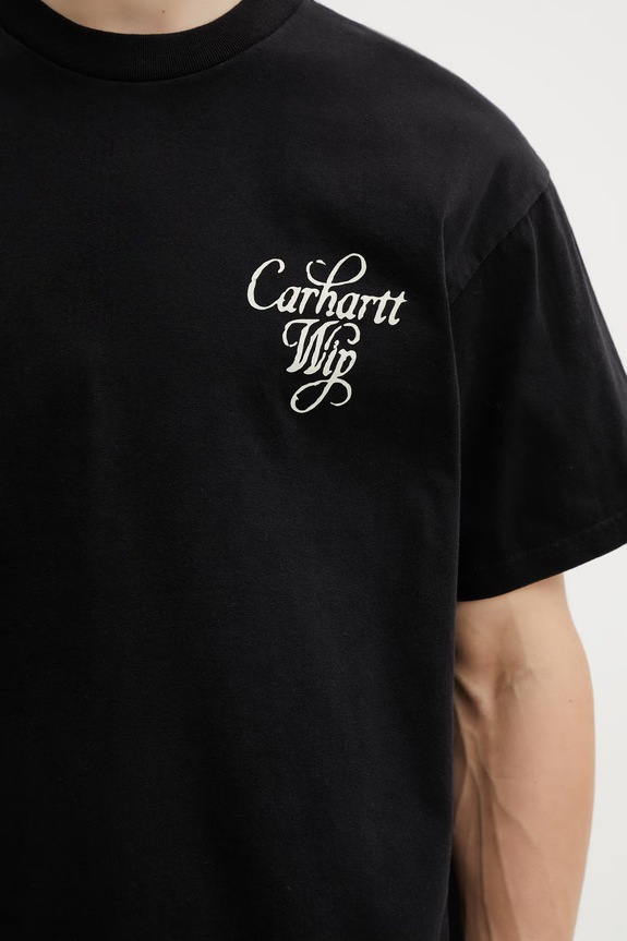 Carhartt WIP S/S Vestige T-Shirt in cotone da uomo nero I036220.8906