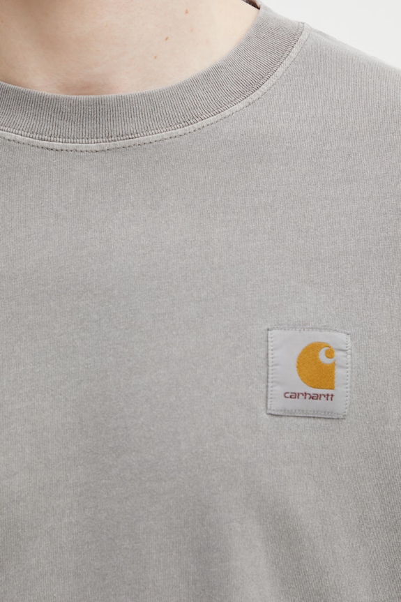 Carhartt WIP L/S Nelson T-Shirt longsleeve Men's cotton gray I029948.2LRGD