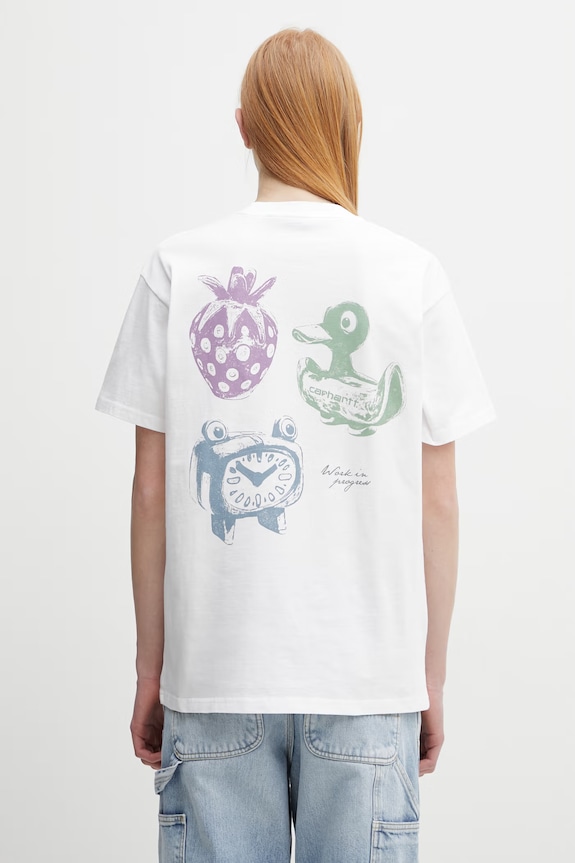Carhartt WIP S/S Forma T-Shirt футболка из хлопка для мужчин белый I036254.260