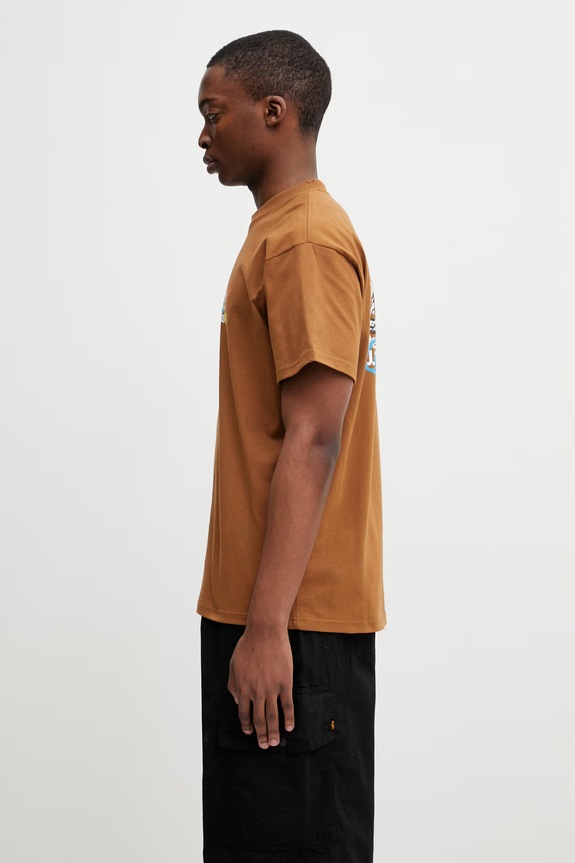 Carhartt WIP S/S Primary T-Shirt футболка бавовняна чоловіча I036238.HZXX коричневий SS26