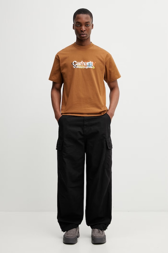 Carhartt WIP S/S Primary T-Shirt футболка бавовняна чоловіча I036238.HZXX коричневий