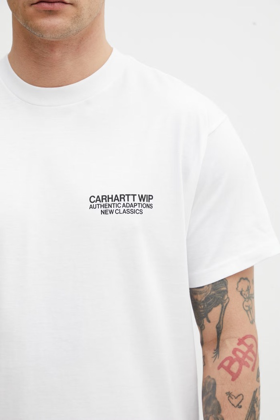 Carhartt WIP S/S Sean Hamilton 03 T-Shirt in cotone da uomo bianco I036270.02XX