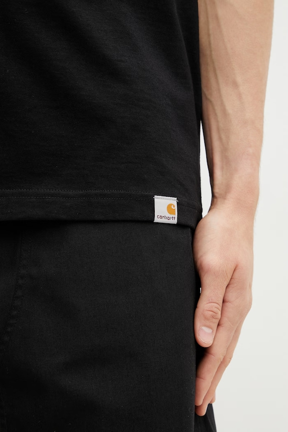 Carhartt WIP S/S Sean Hamilton 01 T-Shirt tricou din bumbac pentru bărbați negru I036268.89XX