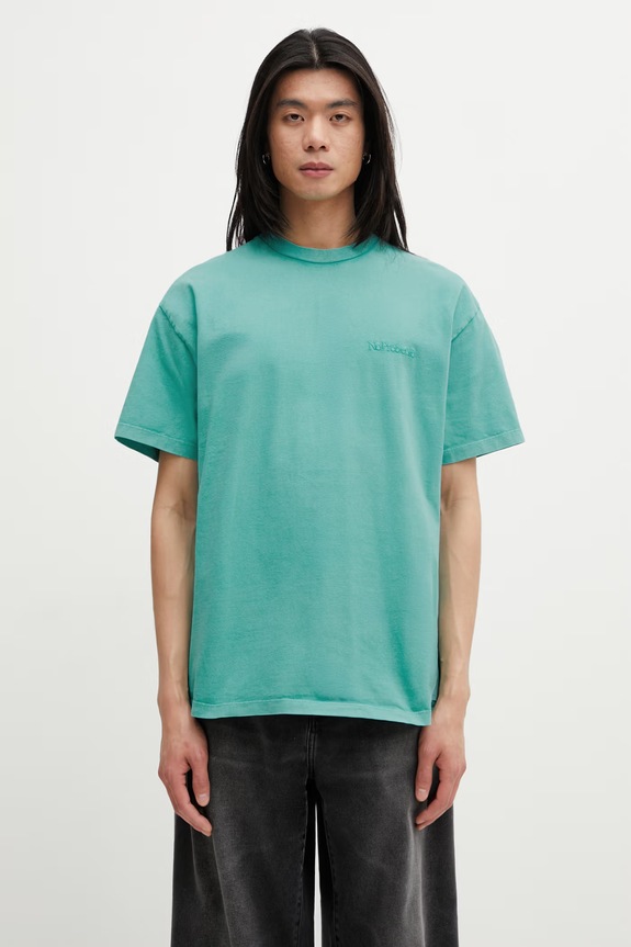 No Problemo Faded Mini Problemo T-shirt męski bawełniany turkusowy NP6001705