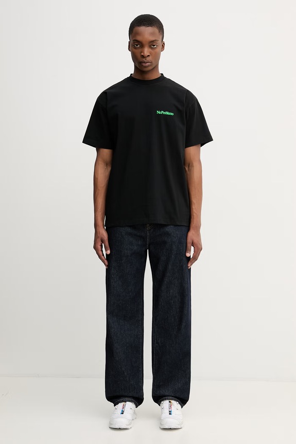 No Problemo Mini Problemo tricou pentru bărbați din bumbac NP6000905 negru