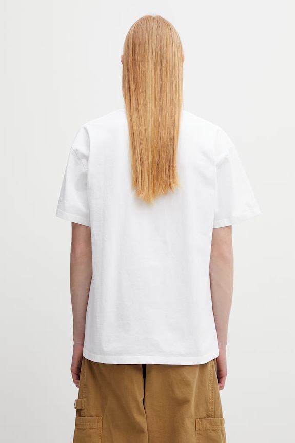 Odzież No Problemo T-shirt bawełniany męski NP6000205 biały