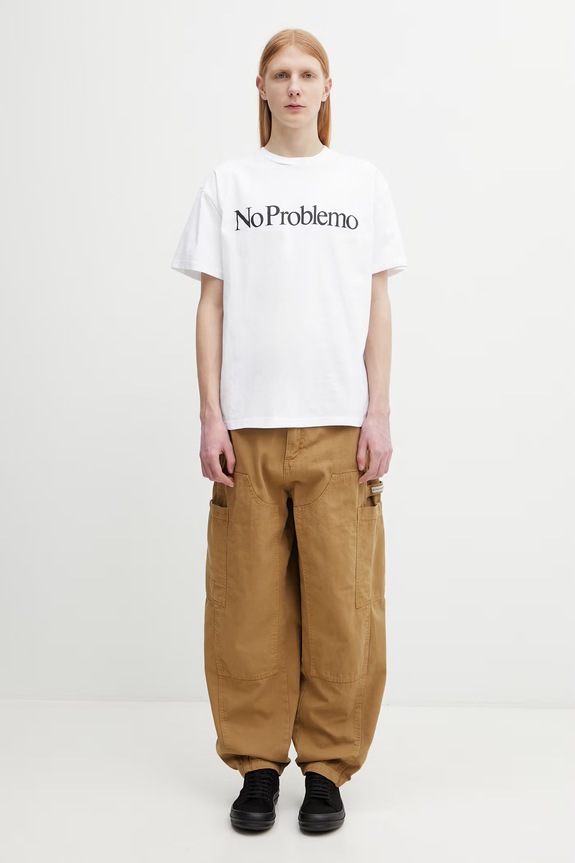 No Problemo T-shirt bawełniany męski NP6000205 biały