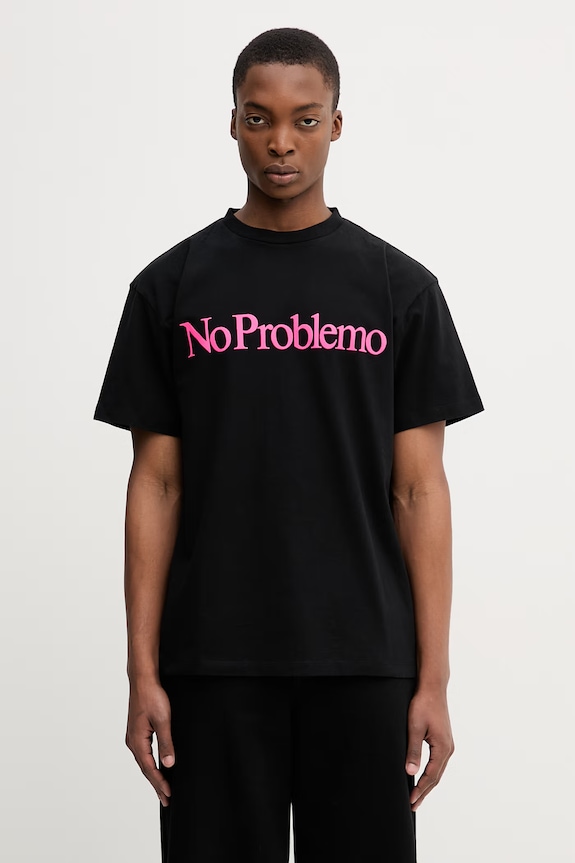 No Problemo T-shirt bawełniany męski czarny NP6000205