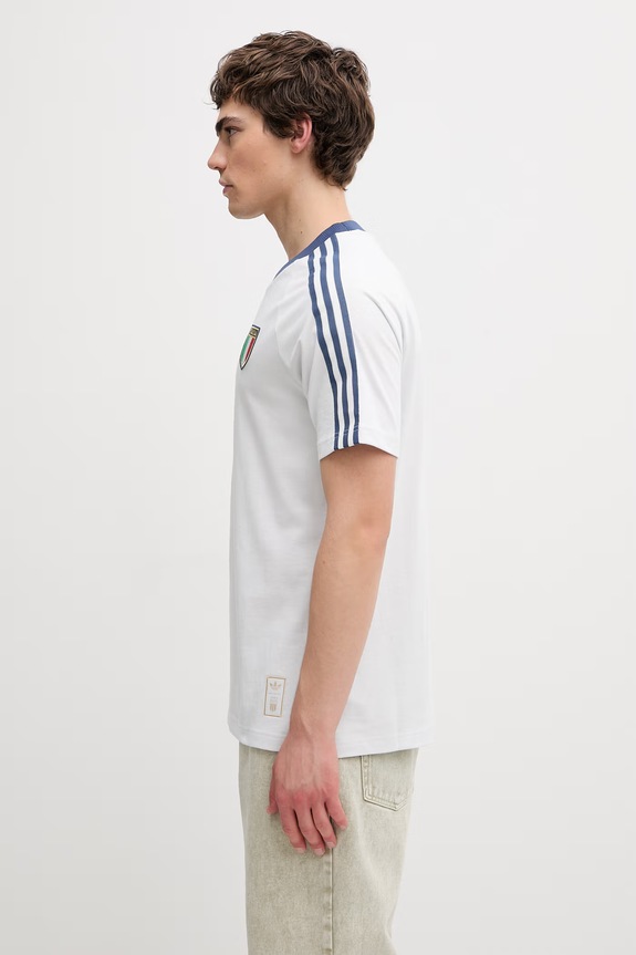 adidas Originals Italy Originals T-shirt męski z bawełną KC6611 niebieski SS26