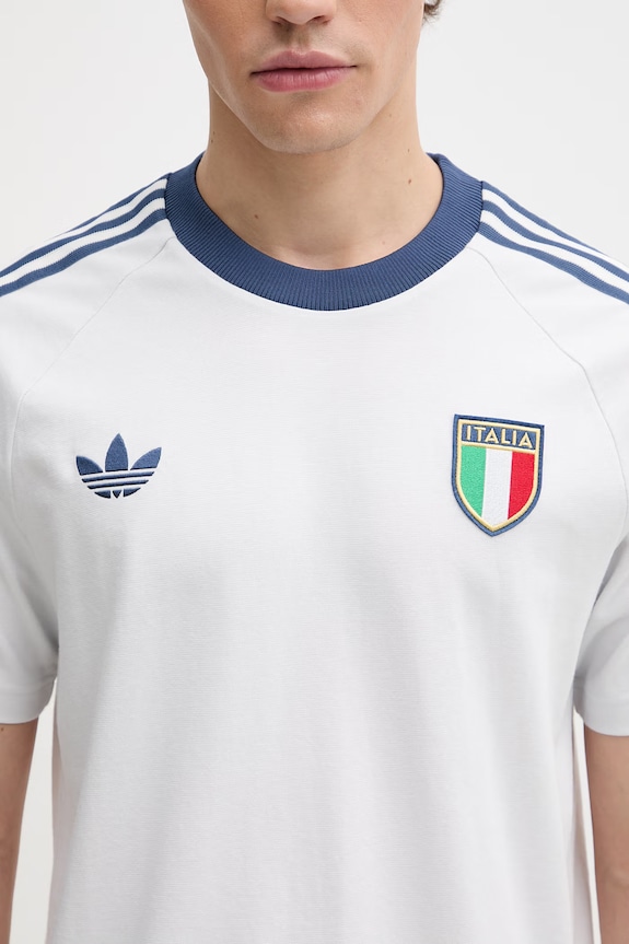 adidas Originals Italy Originals T-shirt męski z bawełną niebieski KC6611