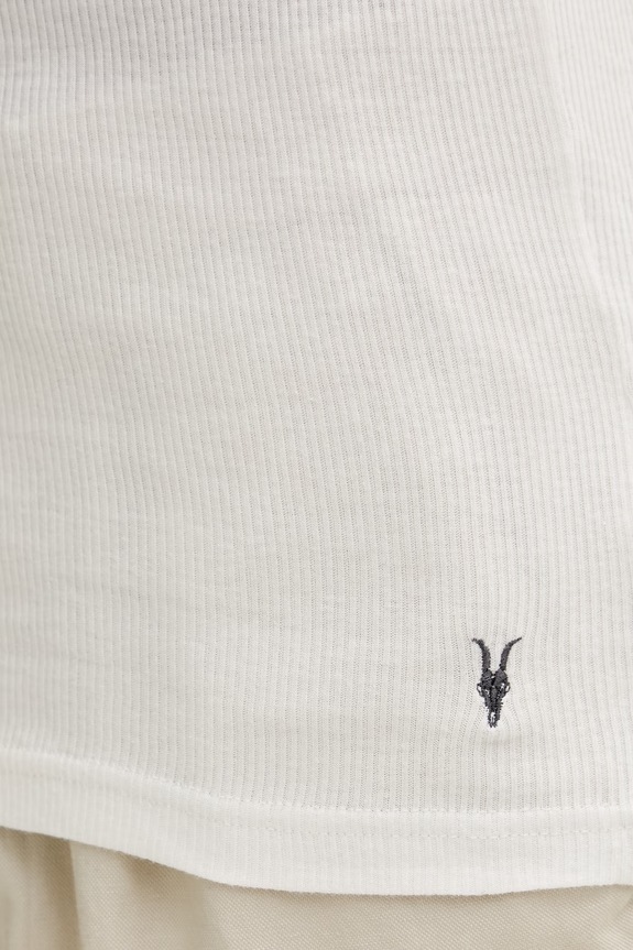 AllSaints top pentru femei, din bumbac ASM493452 bej