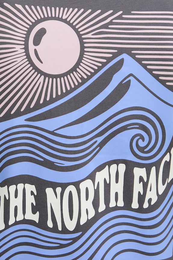 The North Face tričko pánske bavlnené MOUNTAIN ESCAPE NF0A8GB1RHI1 sivá