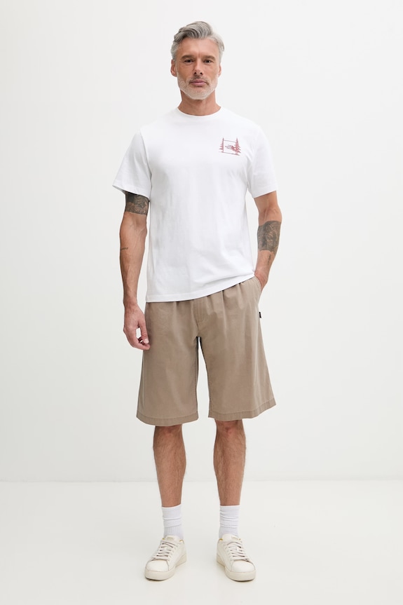 The North Face tričko pánske bavlnené CAMPING RELAXED NF0A8GQMFN41 biela SS26