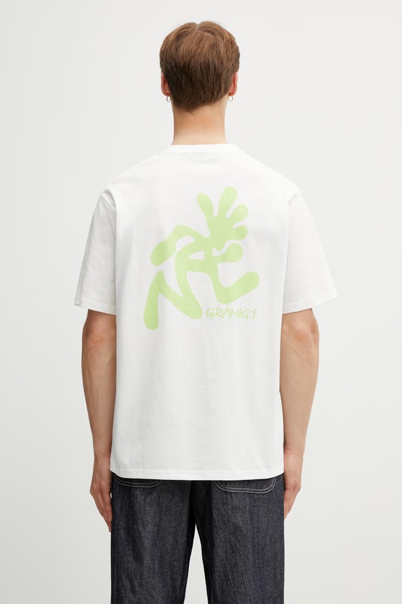 Gramicci RUNNING MAN TEE t-shirt basic bawełniany męski beżowy G6SU.T107.