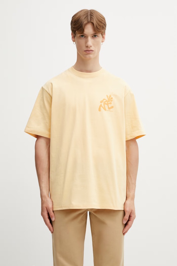 Ρούχα Gramicci RUNNING MAN TEE βασικό t-shirt βαμβακερό Ανδρικό G6SU.T107. πορτοκαλί