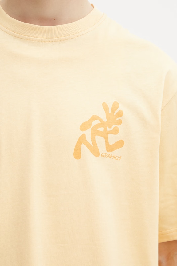 Gramicci RUNNING MAN TEE βασικό t-shirt βαμβακερό Ανδρικό πορτοκαλί G6SU.T107.