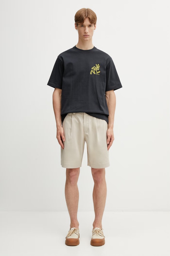 Gramicci RUNNING MAN TEE t-shirt basic bawełniany męski G6SU.T107. czarny