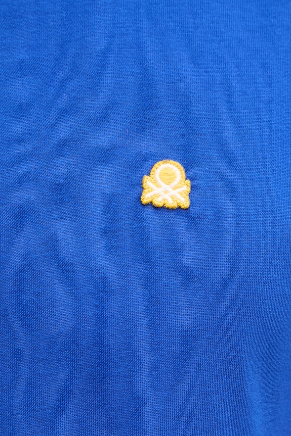 United Colors of Benetton T-shirt męski bawełniany 3MI5J1AF7. niebieski