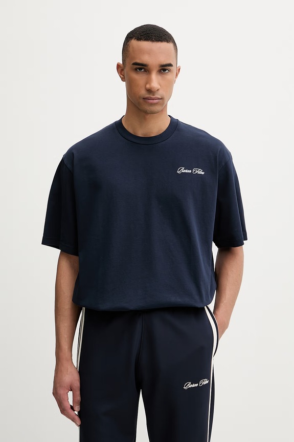 Îmbrăcăminte Baron Filou tricou pentru bărbați, din bumbac 000014885 bleumarin