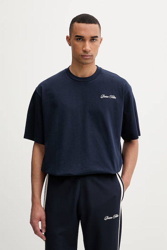 Îmbrăcăminte Baron Filou tricou pentru bărbați, din bumbac 000014885 bleumarin