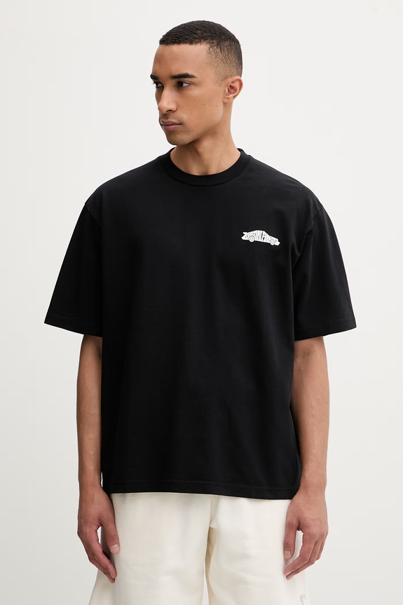 Odzież Baron Filou T-shirt męski bawełniany VALET MODE 000015752 czarny