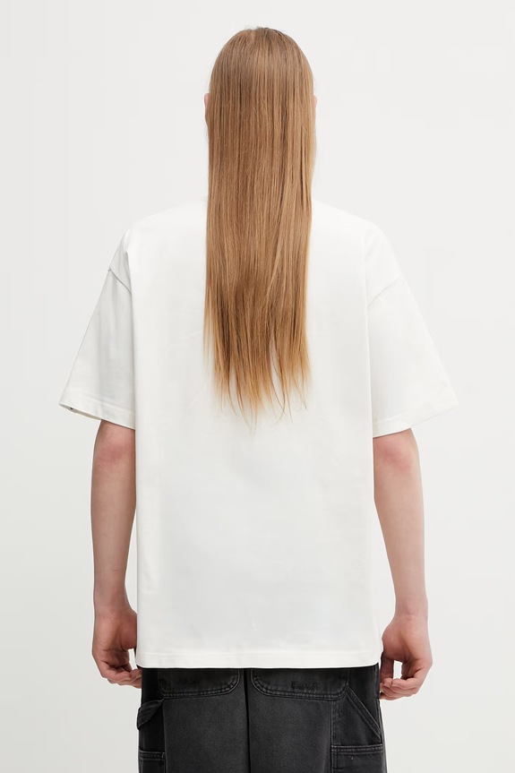 Clothing AAPE t-shirt cotton men's AAPTEM1847XXQ beige