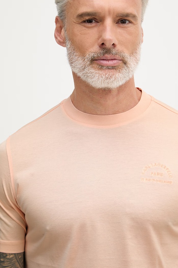 Karl Lagerfeld футболка мужская хлопковая оранжевый 562200.755401