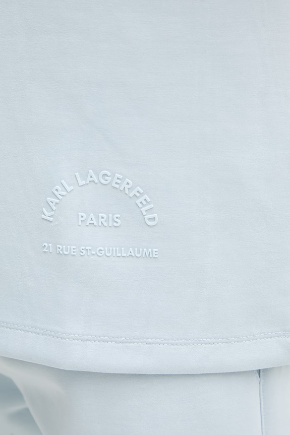 Karl Lagerfeld tričko pánske s viskózou 562901.705400 modrá