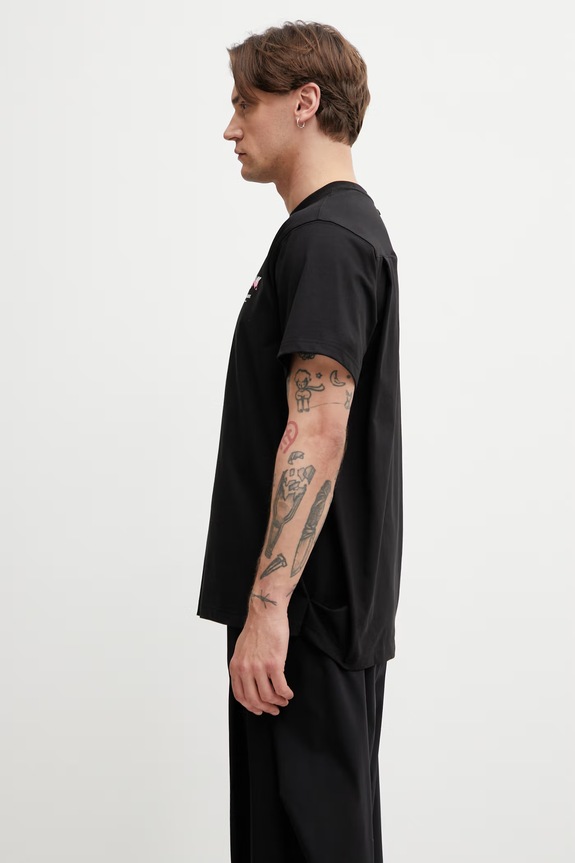 Ader Error Men's T-shirt with cotton BP01SSTS0104BK black SS26