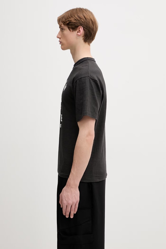 Human Made T-shirt bawełniany męski HM31TE009 czarny SS26