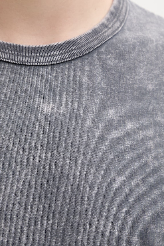 BEAMS T-shirt bawełniany męski szary 1104.1436.139