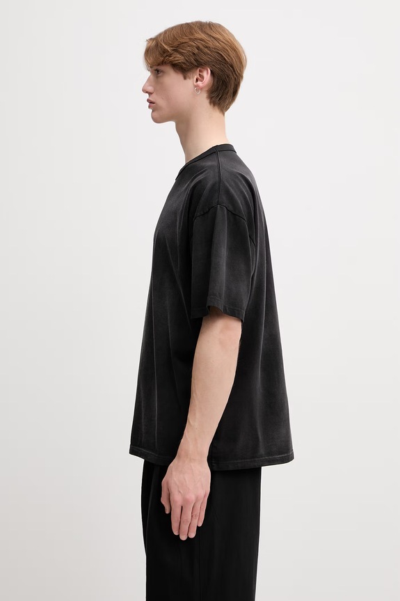 BEAMS T-shirt bawełniany męski 1104.1435.146 czarny SS26