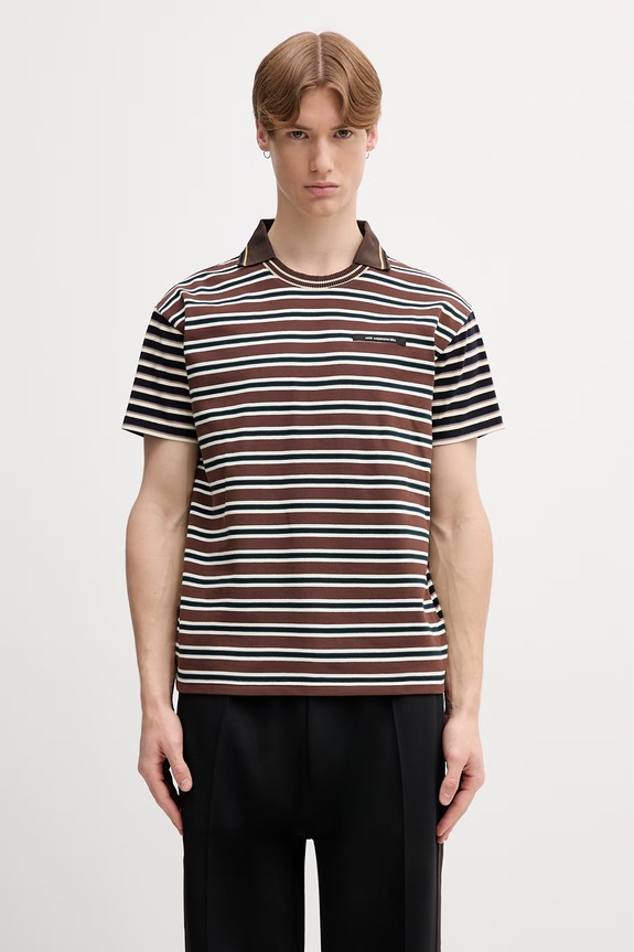 Andersson Bell T-shirt męski brązowy atb1546m