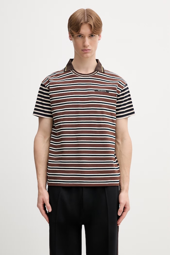 Andersson Bell T-shirt męski brązowy atb1546m