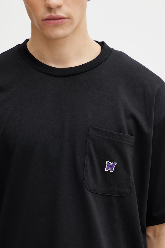 Needles t-shirt men's black SX450