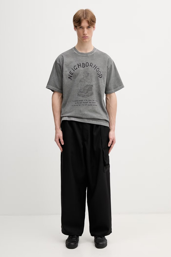 Neighborhood T-shirt bawełniany męski 261PCNH.ST11 szary