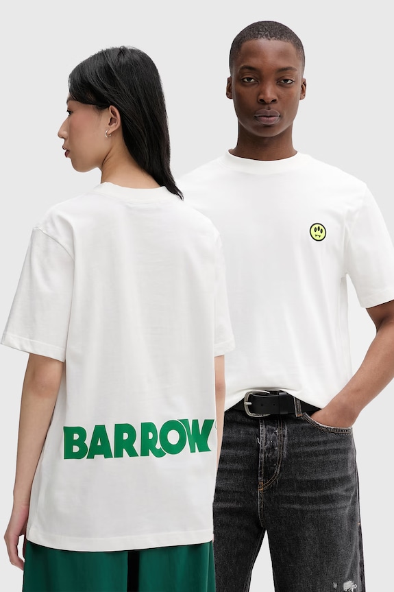 Barrow T-shirt bawełniany beżowy S6BWUATH003